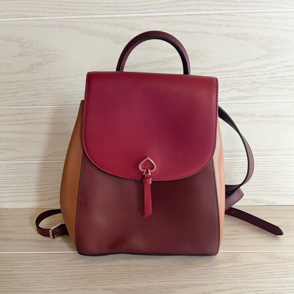 Kate Spade adel medium flap backpack.